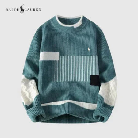 Color-Blocked Clean Lined