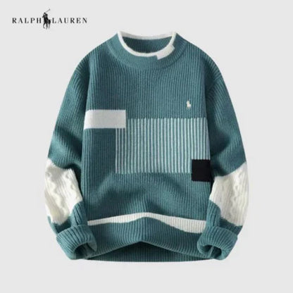 Color-Blocked Clean Lined